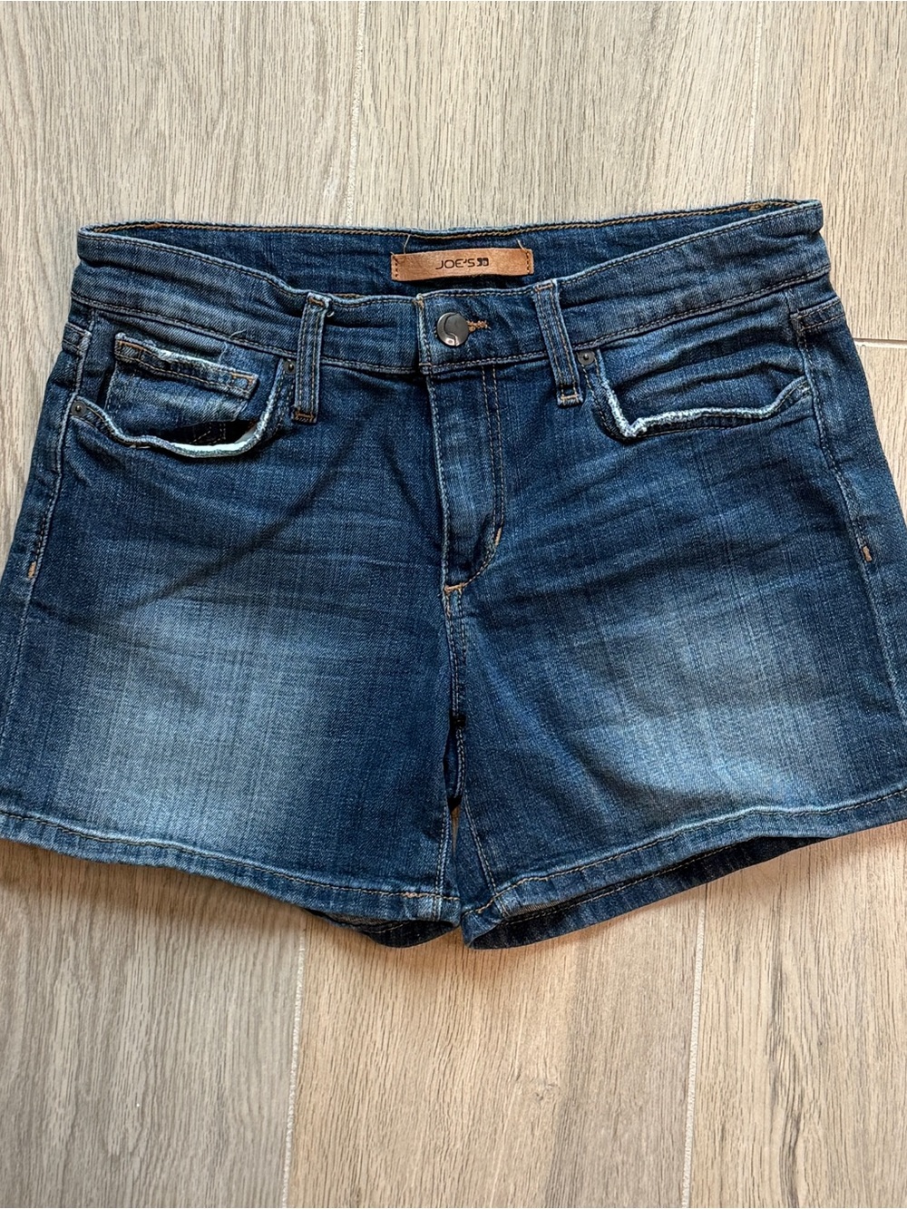 Joe's Jeans Blue Washed Denim Shorts SZ 27  - 4” inseam